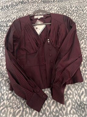 NWT - Misscandyfloss button up blouse